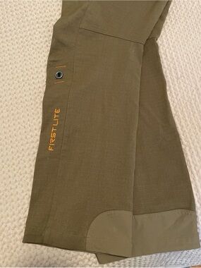 First Lite merino wool Obsidian Pants  Dry Earth color, Size S.